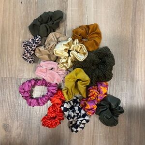 Colorful Hair Scrunchies Set